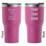 Baby Quotes RTIC Tumbler - Magenta - Laser Engraved - Double-Sided