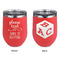 Baby Quotes Stainless Wine Tumblers - Coral - Double Sided - Approval