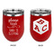 Baby Quotes Stainless Wine Tumblers - Red - Double Sided - Approval