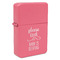 Baby Quotes Windproof Lighters - Pink - Front/Main
