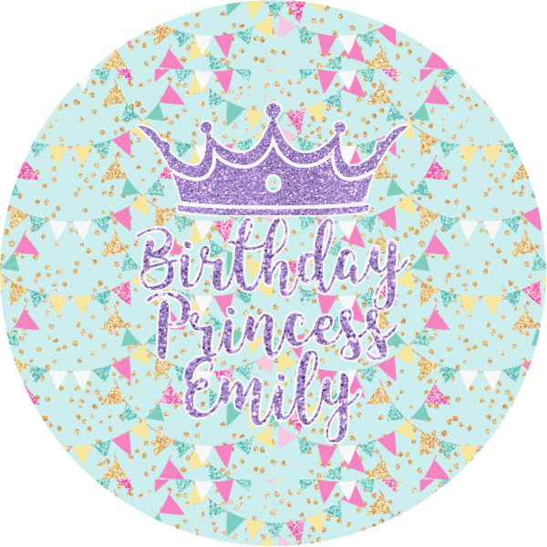 Custom Birthday Princess Multipurpose Round Labels - 1" (Personalized)