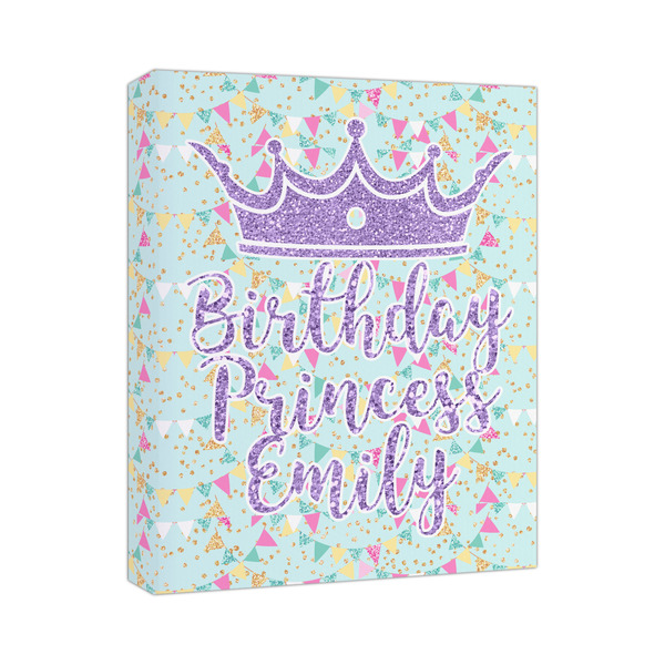 Custom Birthday Princess Canvas Print - 11x14 (Personalized)