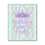 Birthday Princess Wood Print - 11x14 (Personalized)