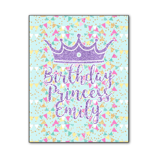 Custom Birthday Princess Wood Print - 11x14 (Personalized)