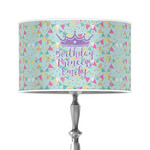 Birthday Princess 12" Drum Lamp Shade - Poly-film (Personalized)