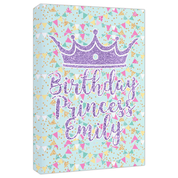 Custom Birthday Princess Canvas Print - 20x30 (Personalized)