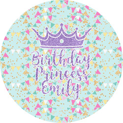 Birthday Princess Multipurpose Round Labels - Custom Sized (Personalized)