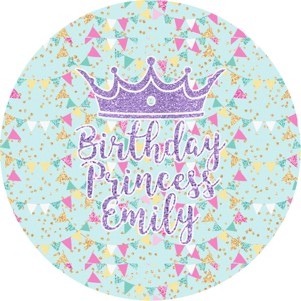 Custom Birthday Princess Multipurpose Round Labels - 3" (Personalized)