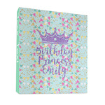 Birthday Princess 3 Ring Binder - Full Wrap - 1" (Personalized)