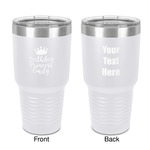 Birthday Princess 30 oz Stainless Steel Tumbler - White - Double-Sided (Personalized)