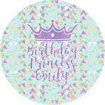 Birthday Princess Multipurpose Round Labels - 4" (Personalized)