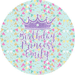 Birthday Princess Multipurpose Round Labels - 4" (Personalized)