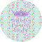 Birthday Princess 4" Multipurpose Round Labels - Single Sticker