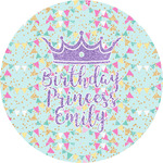 Birthday Princess Multipurpose Round Labels - 5" (Personalized)