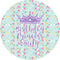 Birthday Princess 5" Multipurpose Round Label - Single Sticker