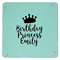 Birthday Princess 9" x 9" Teal Leatherette Snap Up Tray - APPROVAL