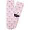 Birthday Princess Adult Crew Socks - Single Pair - Front and Back