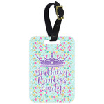 Birthday Princess Metal Luggage Tag w/ Name or Text