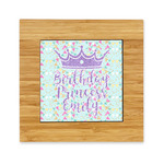 Birthday Princess Bamboo Trivet with Ceramic Tile Insert (Personalized)