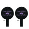 Birthday Princess Black Plastic 7" Stir Stick - Double Sided - Round - Front & Back