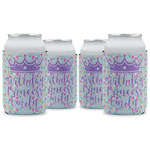 Birthday Princess Can Cooler (12 oz) - Set of 4 w/ Name or Text