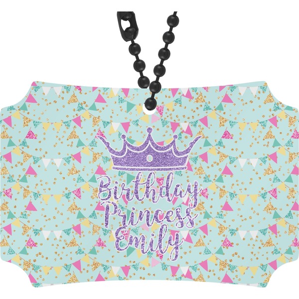 Custom Birthday Princess Rear View Mirror Ornament (Personalized)