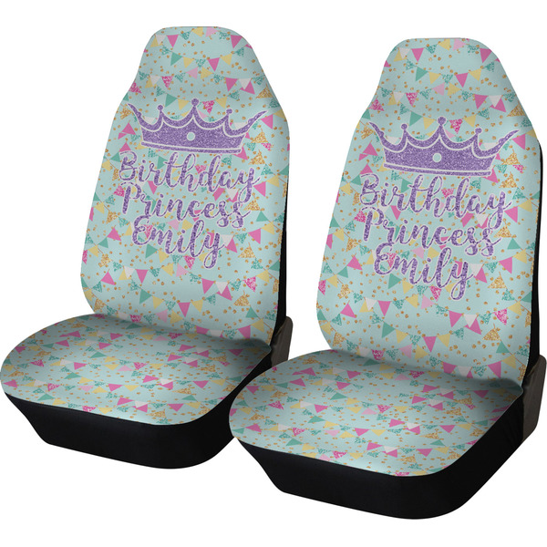 Custom Birthday Princess Car Seat Covers (Set of Two) (Personalized)