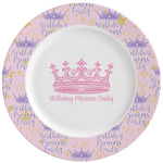 Birthday Princess Ceramic Dinner Plates (Set of 4) (Personalized)