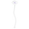 Birthday Princess Clear Plastic 7" Stir Stick - Oval - Single Stick