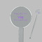 Birthday Princess Clear Plastic 7" Stir Stick - Round - Closeup