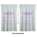 Birthday Princess Curtain Panel - Custom Size (Personalized)