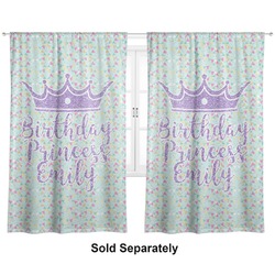 Birthday Princess Curtain Panel - Custom Size (Personalized)