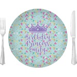 Birthday Princess 10" Glass Lunch / Dinner Plates - Single or Set (Personalized)