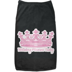 Birthday Princess Black Pet Shirt - XL (Personalized)