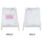 Birthday Princess Drawstring Backpacks - Sweatshirt Fleece - Single Sided - APPROVAL