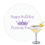 Birthday Princess Printed Drink Topper - 3.25" (Personalized)