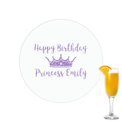 Birthday Princess Printed Drink Topper - 2.15" (Personalized)