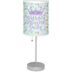 Birthday Princess 7" Drum Lamp with Shade Linen (Personalized)