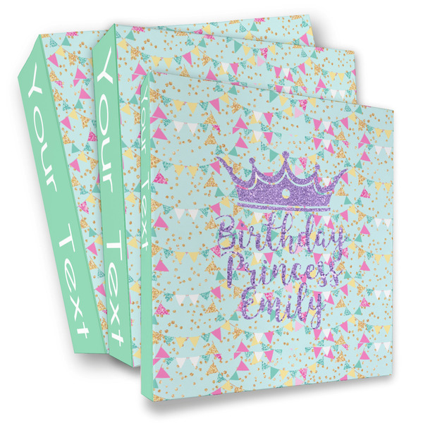 Custom Birthday Princess 3 Ring Binder - Full Wrap (Personalized)