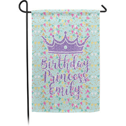 Birthday Princess Small Garden Flag - Single Sided w/ Name or Text