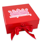 Birthday Princess Gift Box with Magnetic Lid - Red (Personalized)