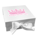 Birthday Princess Gift Box with Magnetic Lid - White (Personalized)