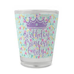 Birthday Princess Glass Shot Glass - 1.5 oz - Set of 4 (Personalized)