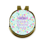 Birthday Princess Golf Ball Marker - Hat Clip - Gold