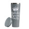 Birthday Princess Grey RTIC Everyday Tumbler - 28 oz. - Lid Off