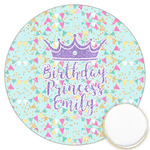 Birthday Princess Printed Cookie Topper - 3.25" (Personalized)