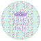 Birthday Princess Icing Circle - Large - Single