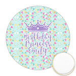 Birthday Princess Printed Cookie Topper - 2.5" (Personalized)