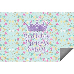 Birthday Princess Indoor / Outdoor Rug - 4'x6' (Personalized)