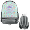 Birthday Princess Large Backpack - Gray - Front & Back View